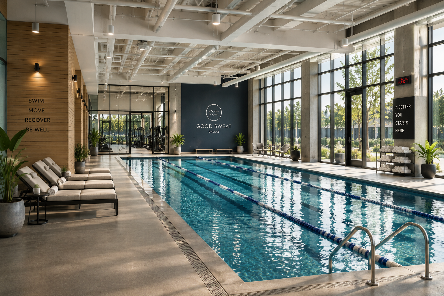 Indoor lap pool